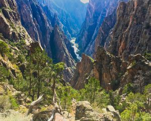 Looking Back Down The Black Canyon of the Gunnison